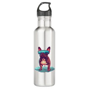 French Bulldog SciFi Wearing Cool Sunglasses 710 Ml Water Bottle