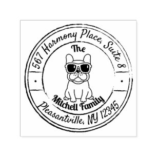 French Bulldog Self-inking Stamp