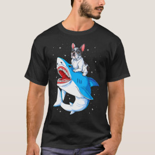 French Bulldog Shark Kids Men Space Galaxy Jawsome T-Shirt