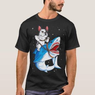 French Bulldog Shark T shirt Kids Space Galaxy Jaw