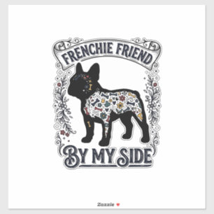 French Bulldog Shirt Vintage Floral Dog Lover Art_