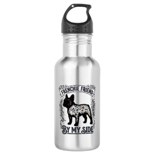 French Bulldog Shirt Vintage Floral Dog Lover Art_ 532 Ml Water Bottle