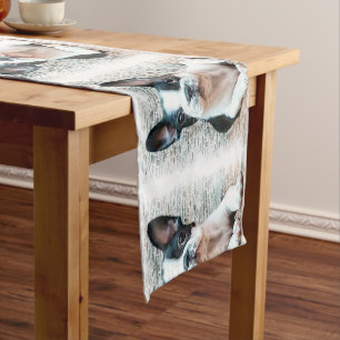 French Bulldog Short Table Runner