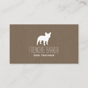French Bulldog Silhouette Business Card