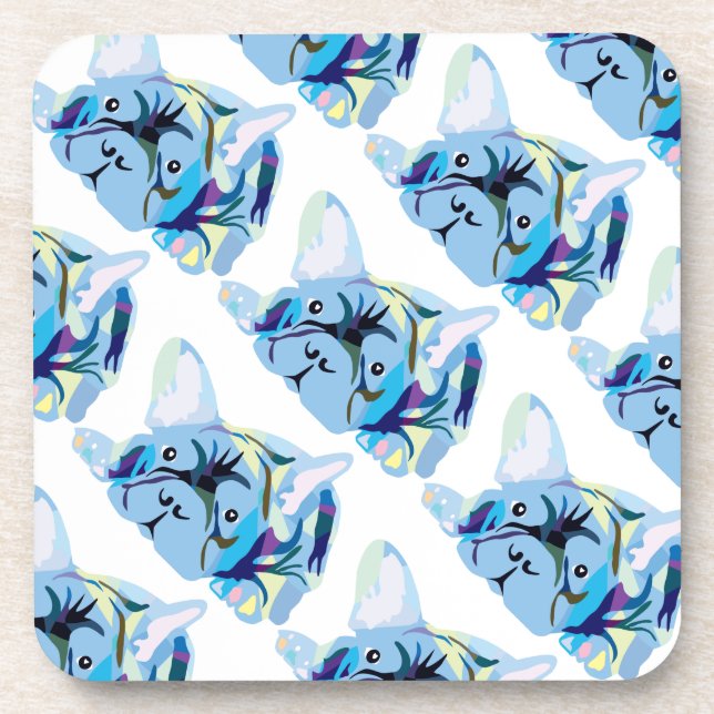 French Bulldog Silhouette Coaster (Front)