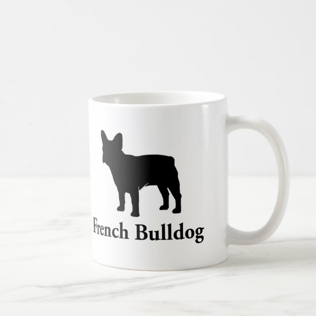 French Bulldog Silhouette Coffee Mug (Right)