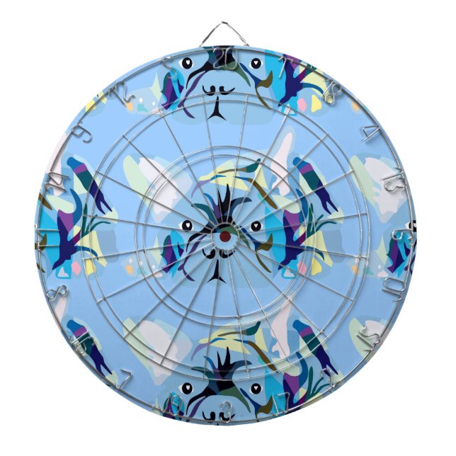 French Bulldog Silhouette Dartboard (Front)