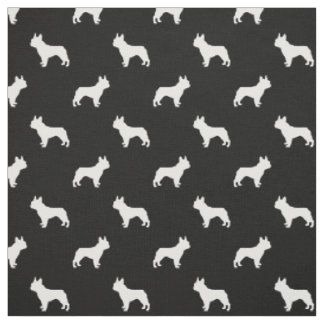 French Bulldog silhouette dog fabric