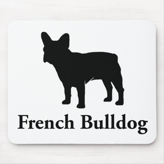 French Bulldog Silhouette Mouse Mat (Front)