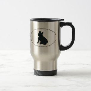French Bulldog Silhouette Travel Mug
