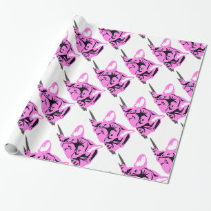 French Bulldog Silhouette Wrapping Paper