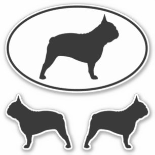 French Bulldog Silhouettes Frenchie Sticker Set