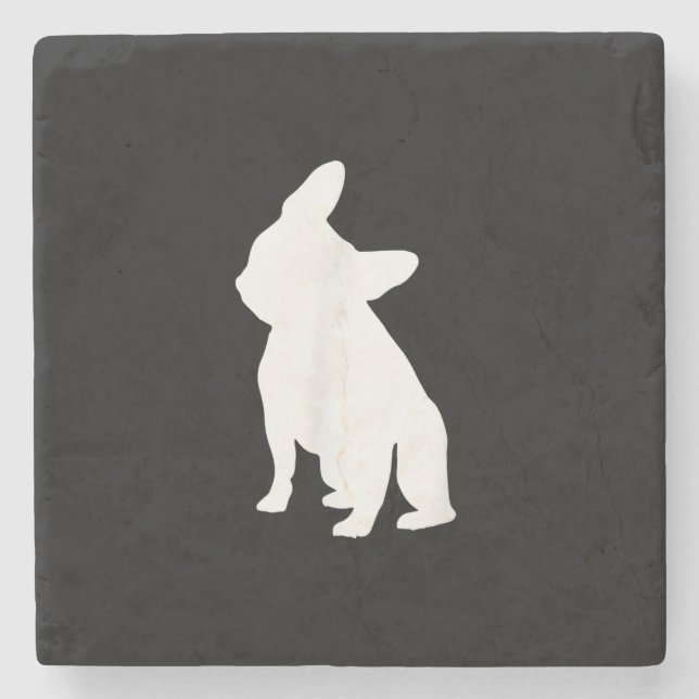 french bulldog simple | frenchie cute gift stone coaster (Front)