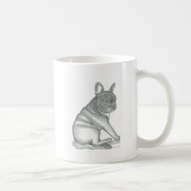 French Bulldog sketch mug