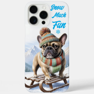 French Bulldog sled French Bulldog iPhone 16 Pro Max Case