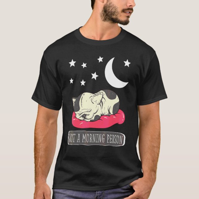 French Bulldog Sleep Pyjamas Nightdress T-Shirt (Front)