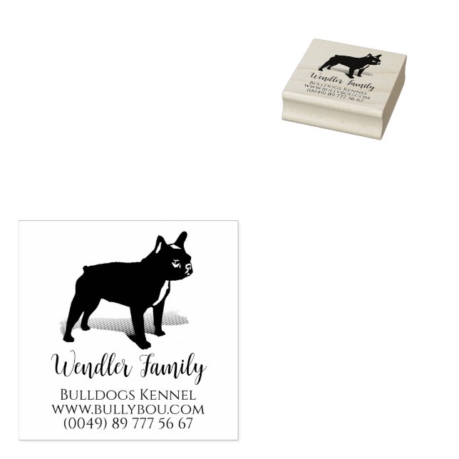 French Bulldog Special stamp Gummistem (Stamped)