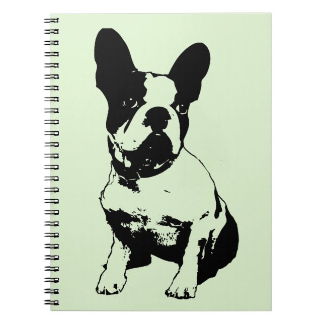 French Bulldog Spiral Notebook (Front)