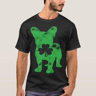 French Bulldog St Patrick s Day Men Women Shamrock T-Shirt