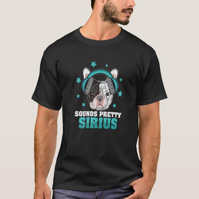 French Bulldog Stargazing For A Sirius Dog Star Pe T-Shirt (Front)