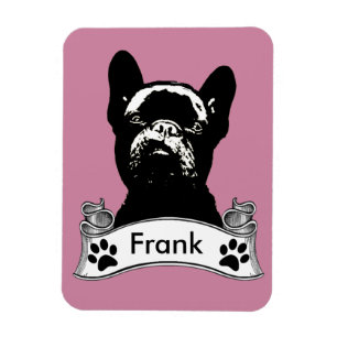 French Bulldog Stencil Personalised Magnet