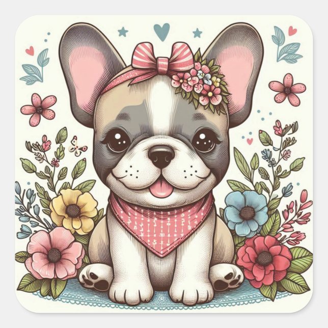 French Bulldog Sticker (Front)