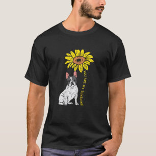 French Bulldog Sunflower Sunshine Frenchie Dog Wom T-Shirt