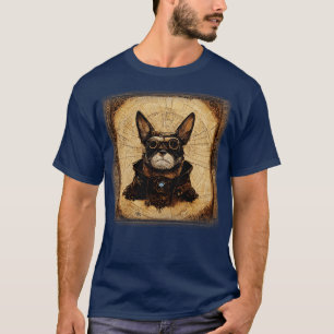 French Bulldog Surreal Steampunk Artwork Dog Lover T-Shirt