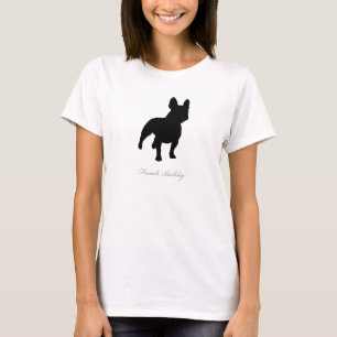 French Bulldog T-shirt (black silhouette)