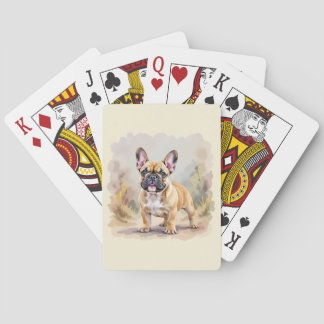 French Bulldog Tan Fawn-Colored Cute Frenchie Dog Playing Cards