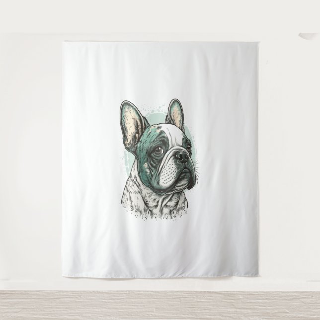 French bulldog tapestry (Front)