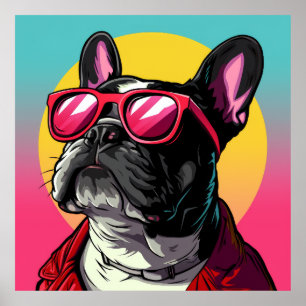 French Bulldog Tarot Card Poster - Tarot for Teleg