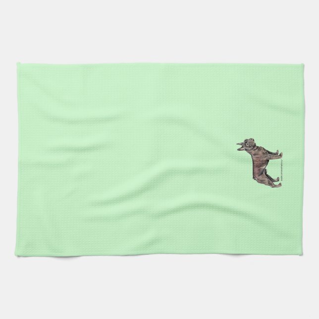 French Bulldog Tea Towel (Horizontal)