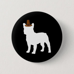 French Bulldog Thanksgiving Day Dog Puppy Lover Au 6 Cm Round Badge