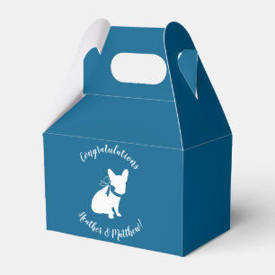 French Bulldog Theme Party - Baby Shower Blue Favour Box