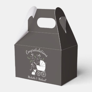 French Bulldog Theme Party - Baby Shower Neutral Favour Box