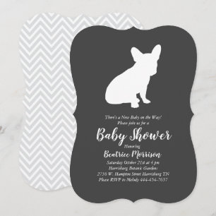 French Bulldog Theme Party - Baby Shower Neutral Invitation