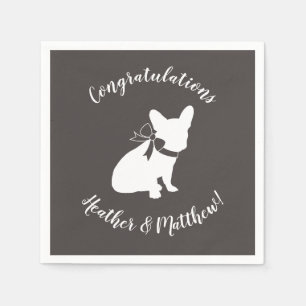 French Bulldog Theme Party - Baby Shower Neutral Napkin