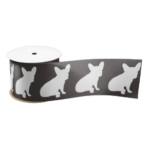French Bulldog Theme Party - Baby Shower Neutral Satin Ribbon