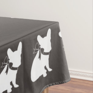 French Bulldog Theme Party - Baby Shower Neutral Tablecloth