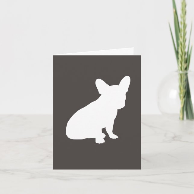 French Bulldog Theme Party - Baby Shower Neutral Thank You Card (Front)