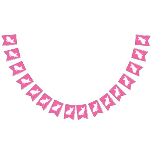 French Bulldog Theme Party - Baby Shower Pink Bunting