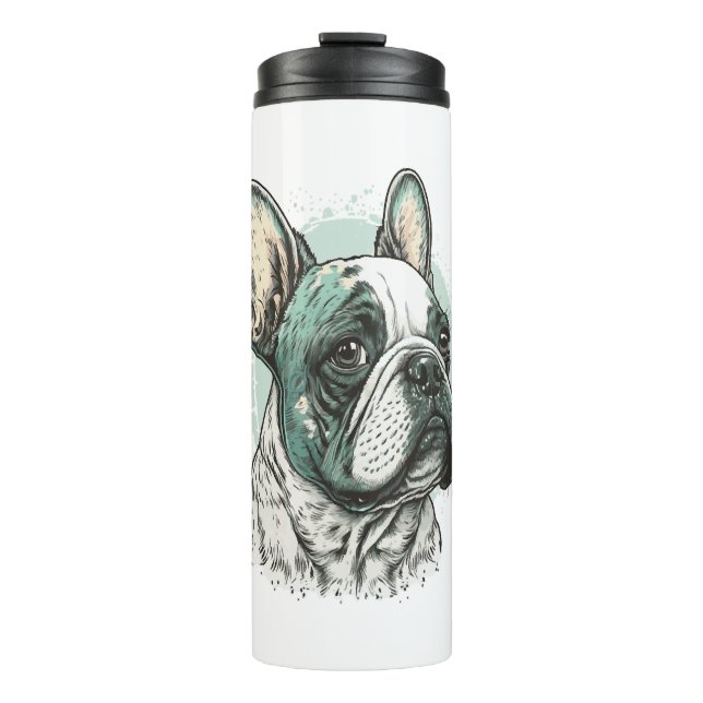 French bulldog thermal tumbler (Front)