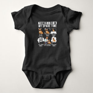 French Bulldog Things I Do In My Spare Time Baby Bodysuit