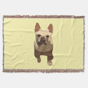 French Bulldog Throw Blanket