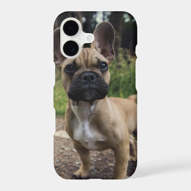 French Bulldog Throw Pillow iPhone Case (Back)