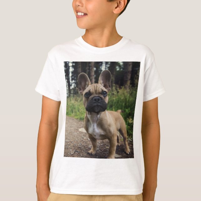 French Bulldog Throw Pillow T-Shirt (Front)