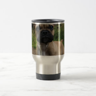 French Bulldog Throw Pillow Travel Mug