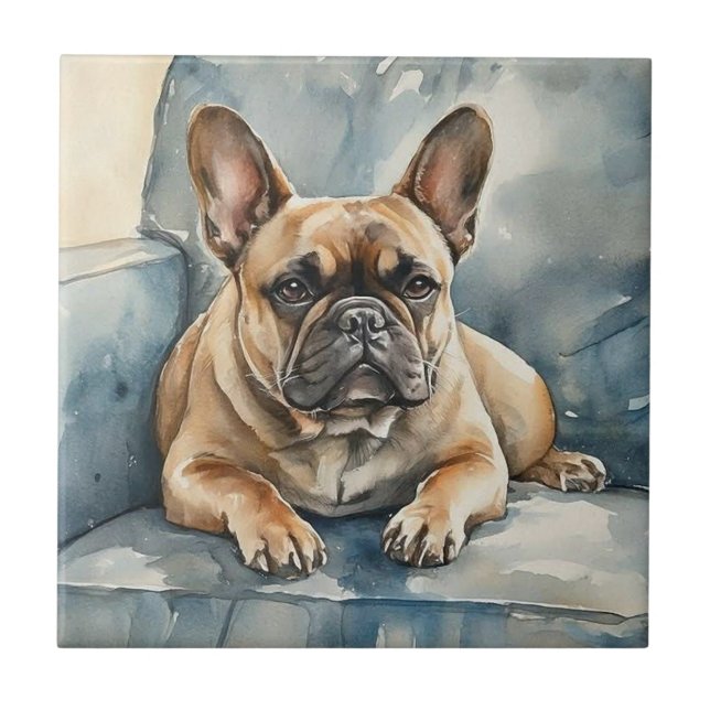 French Bulldog Tile (Front)