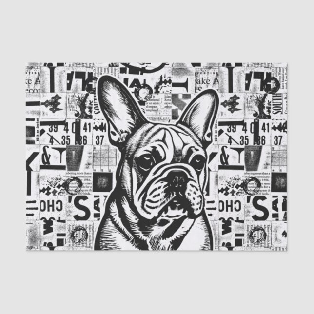 French Bulldog Tissue or Decoupage Paper (Front)